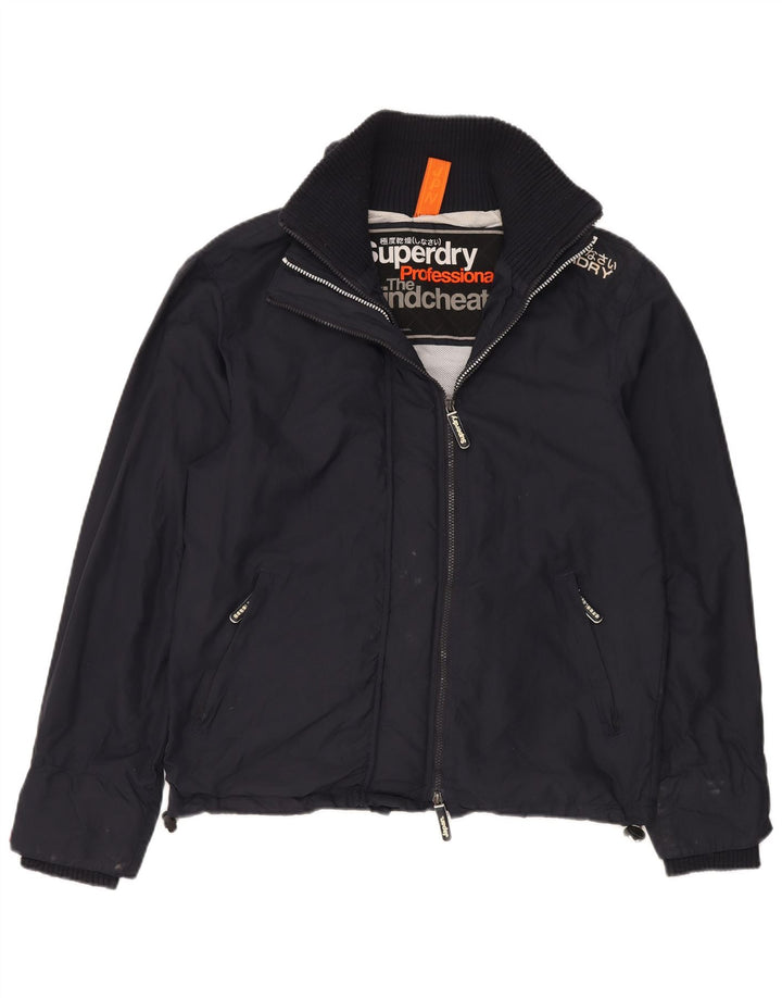 SUPERDRY Muška kišna jakna The Windcheater Graphic UK 40 Large Navy Blue