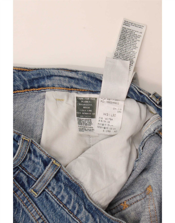 Levi's ženske lepršave traperice na prsni koš W31 L30 plavi pamuk