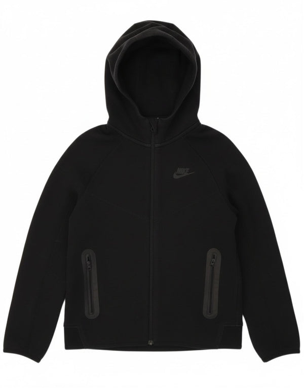 Nike Boys Zip Hoodie pulover 10-11 Years Medium Black Pamuk