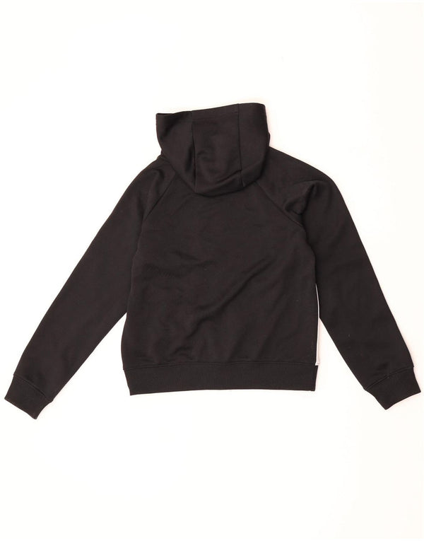 Nike ženski kratki pulover s kapuljačom s patentnim zatvaračem UK 6 XS crni pamuk