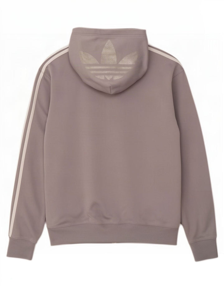 Adidas muški pulover s kapuljačom s patentnim zatvaračem XL sivi poliester