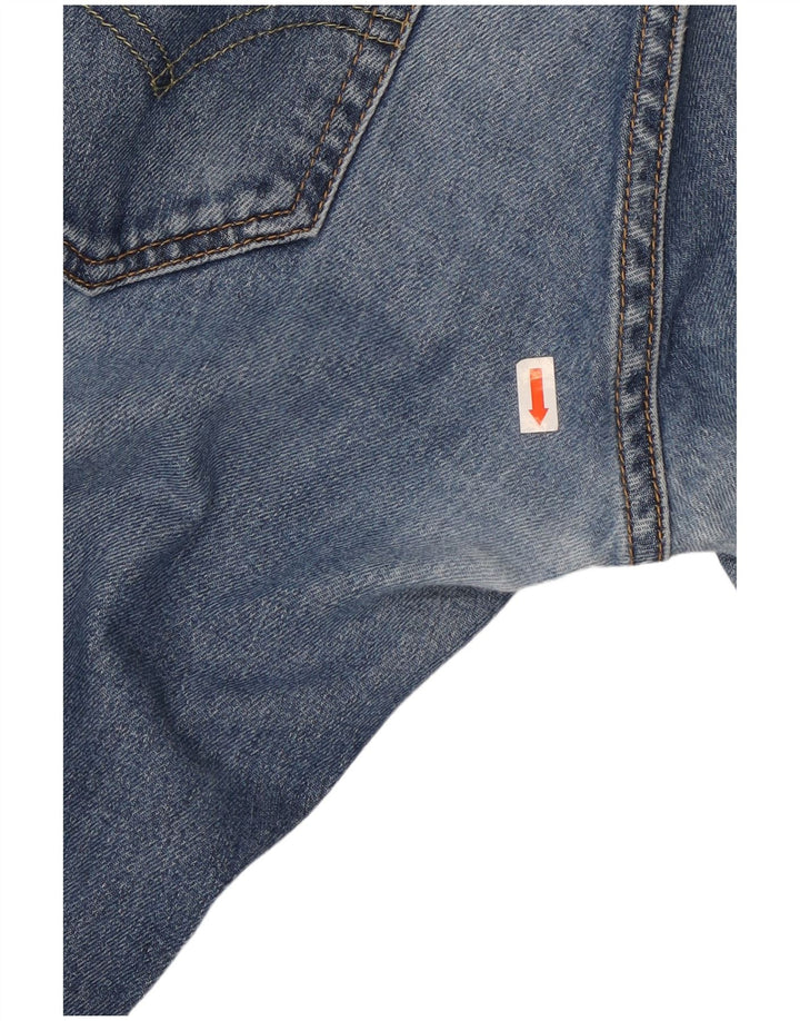 LEVI'S Womens Straight Jeans W29 L32 Blue Cotton