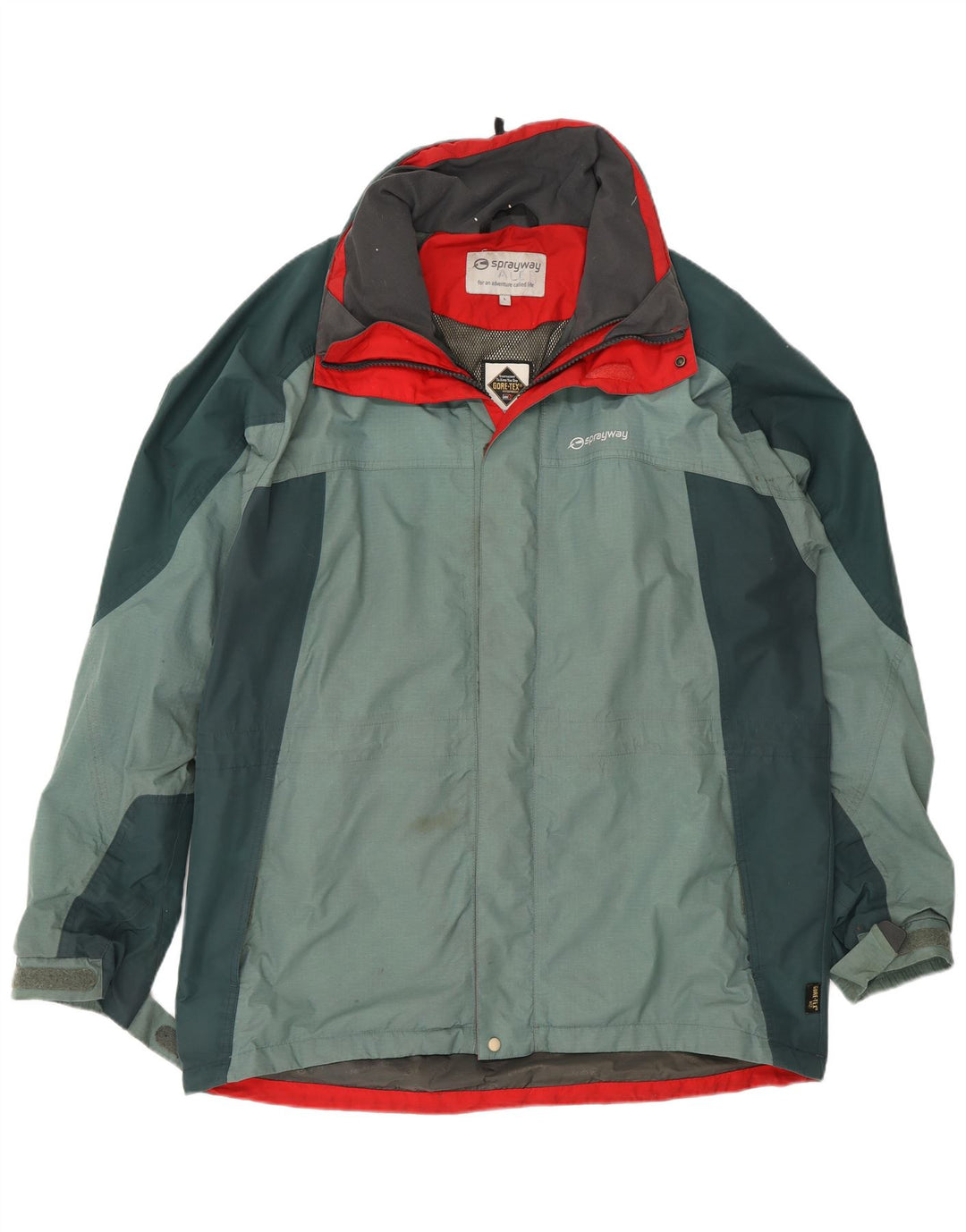 Sprayway Muška Gore-Tex kišna jakna UK 40 Large Green Colourblock poliamid