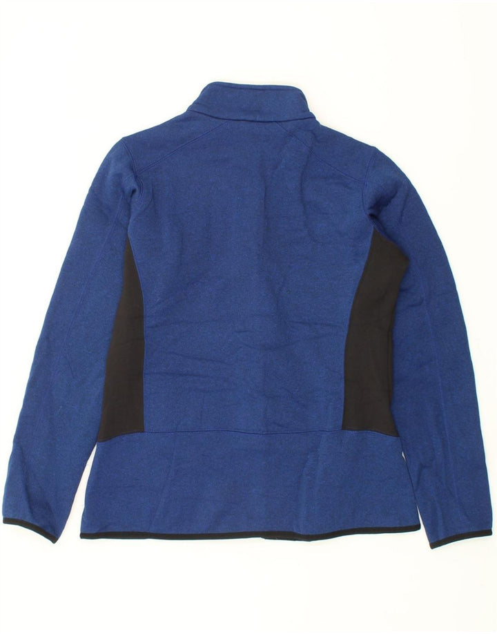 EDDIE BAUER Womens Tracksuit Top Jacket UK 16 Large Blue Colourblock Vintage Eddie Bauer and Second-Hand Eddie Bauer from Messina Hembry 