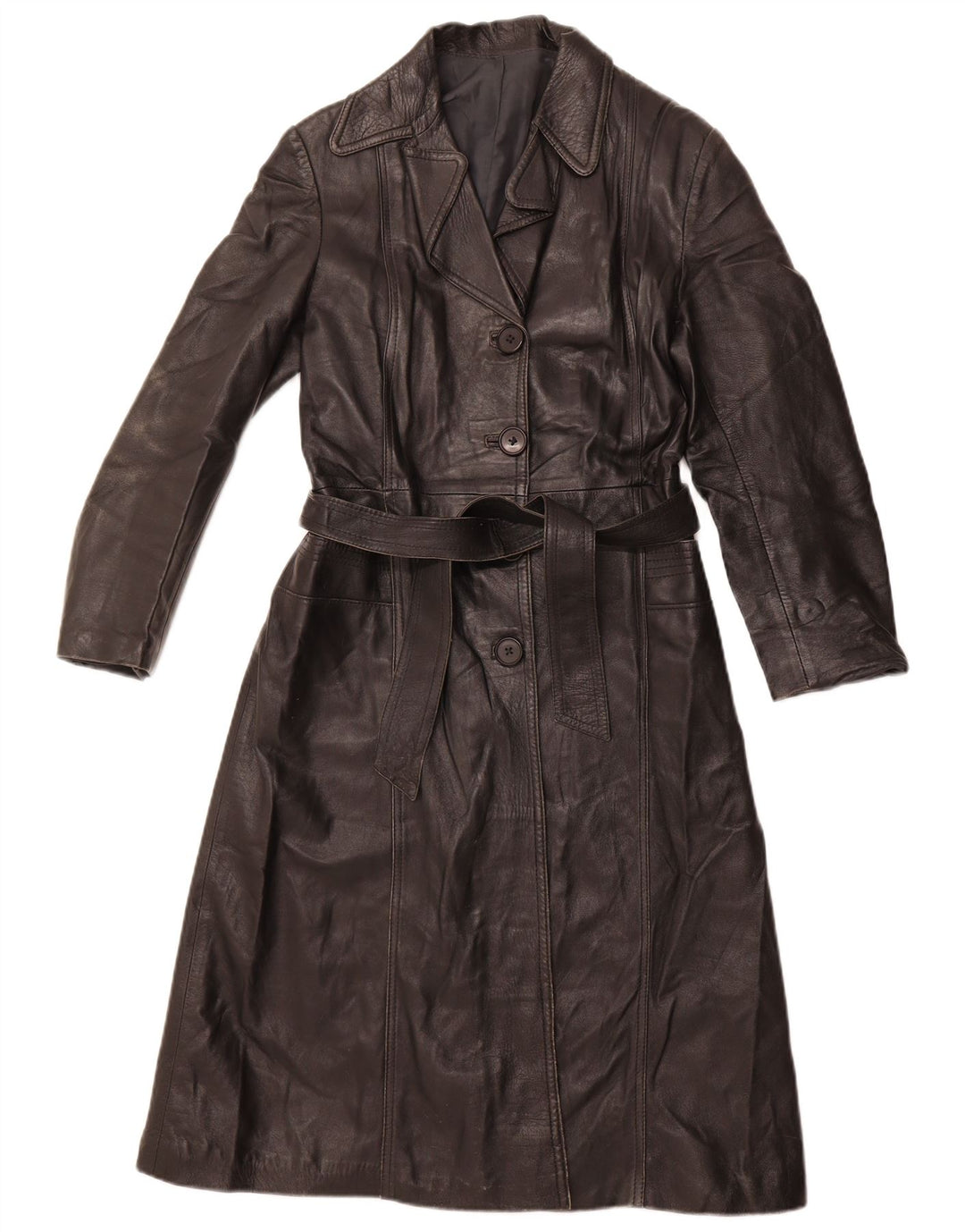 VINTAGE ženski kožni kaput IT 40 mali crni