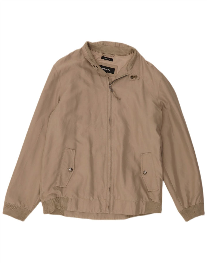 Vintage muška bomber jakna UK 40 veliki bež poliester