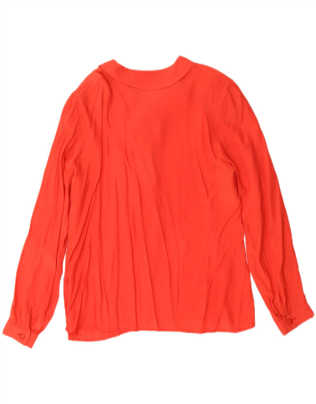 VINTAGE Womens Shirt Blouse UK 16 Large Red Acetate Vintage Vintage and Second-Hand Vintage from Messina Hembry 