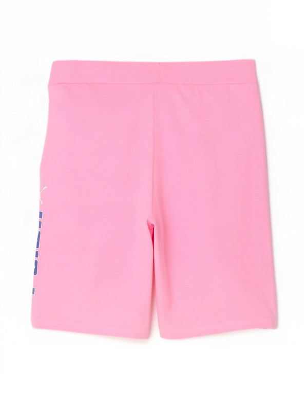 Puma Girls Graphic Sport Shorts 15-16 Years Pink Pamuk