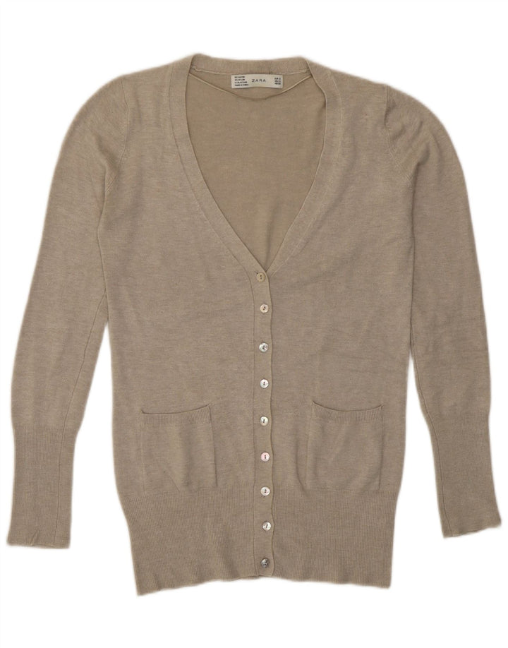 Zara ženski kardigan pulover UK 10 Small Gray