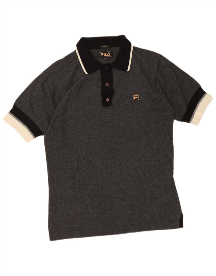 Fila Muška polo majica Mala Siva Pamuk blok boja