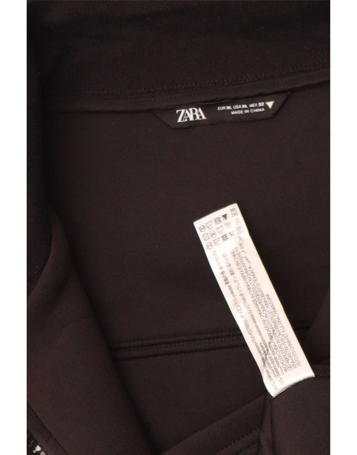 Zara ženska bomber jakna UK 18 XL crni poliester