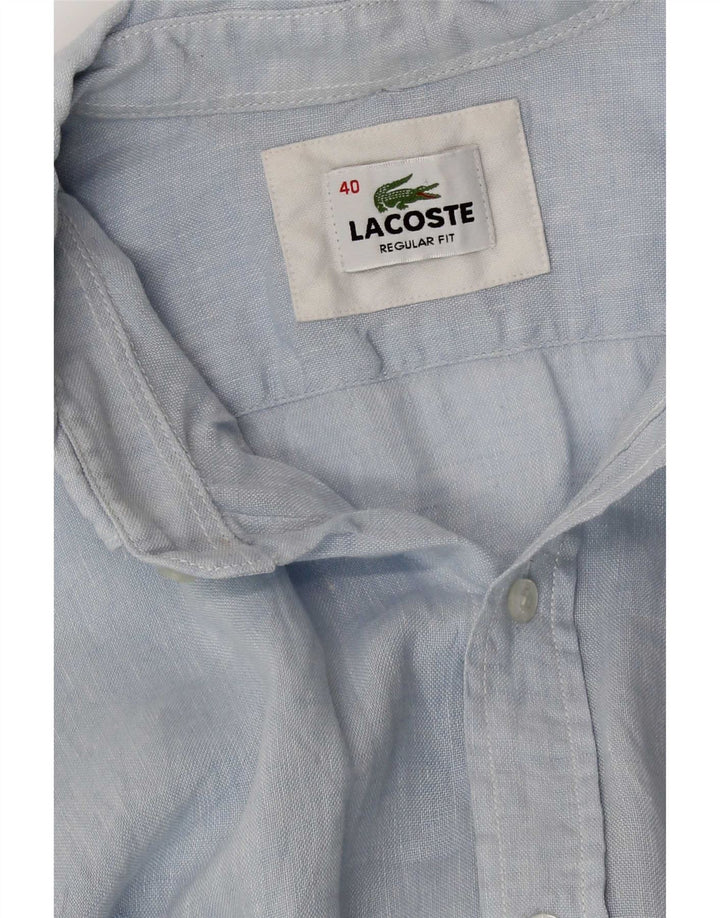 Lacoste muška košulja standardnog kroja, veličina 40 srednje plave boje
