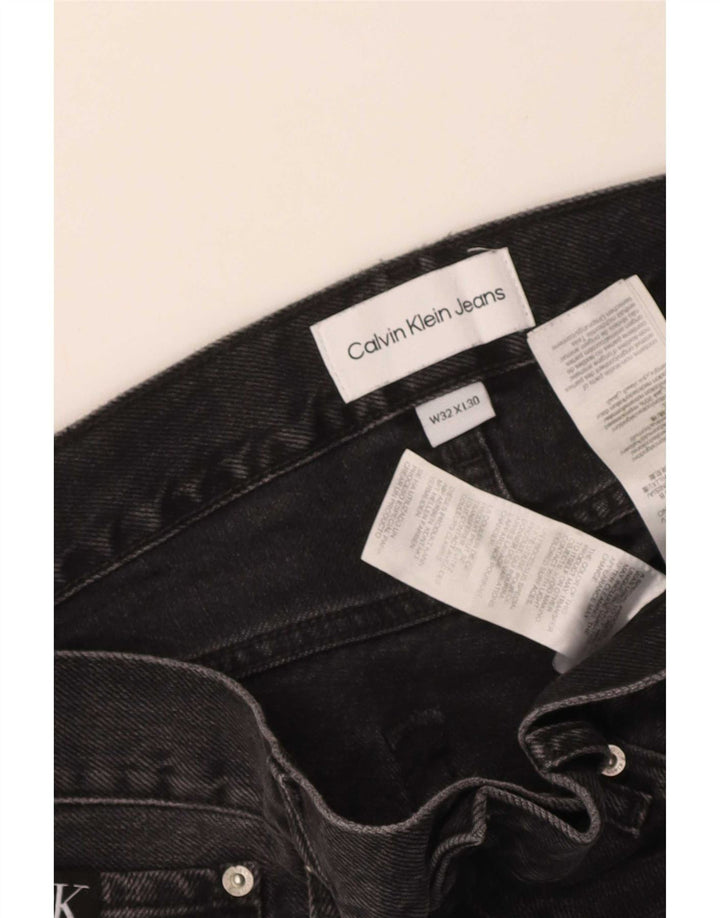 Calvin Klein muške ravne traperice W32 L30 crni pamuk