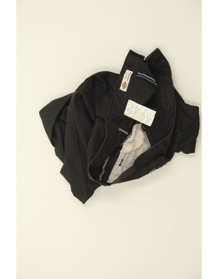 DICKIES Womens Straight Chino Trousers US 4 Small W30 L31 Black Polyester Vintage Dickies and Second-Hand Dickies from Messina Hembry 