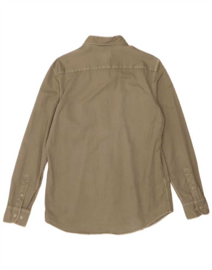 Massimo Dutti muška košulja, srednji kaki pamuk