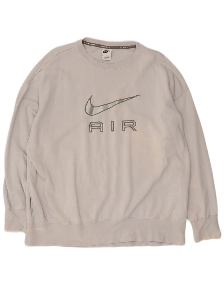 Veliki plavi pamučni džemperi Nike Graphic Sweatshirt