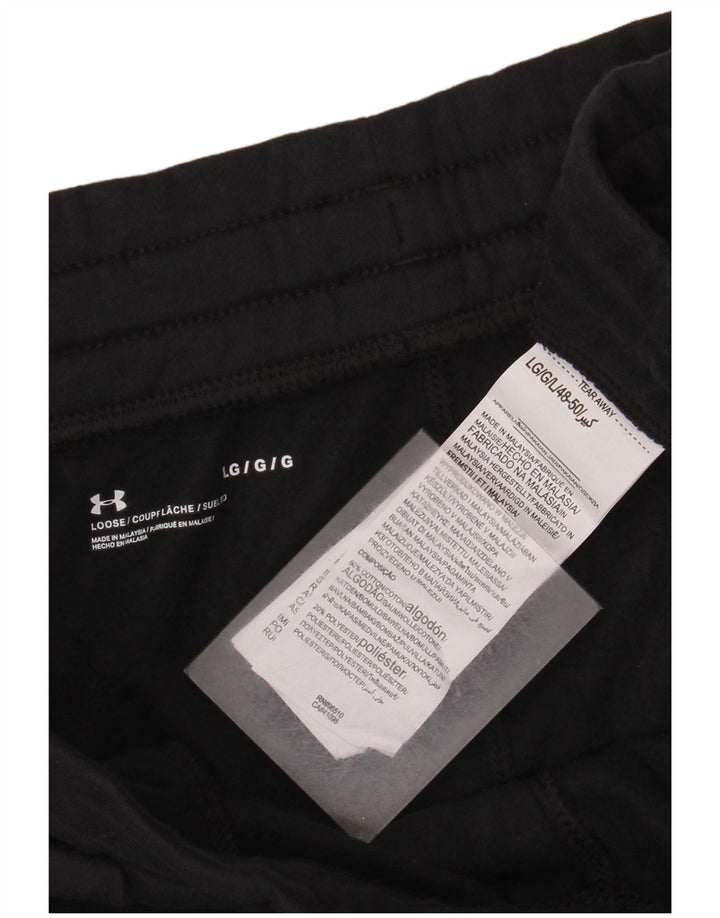 Under Armour muške trenirke Hlače Joggers Large Black Pamuk