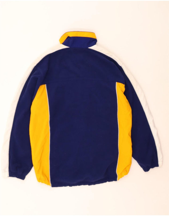 CRANE Mens Tracksuit Top Jacket Medium Navy Blue Colourblock Polyamide Vintage Crane and Second-Hand Crane from Messina Hembry 
