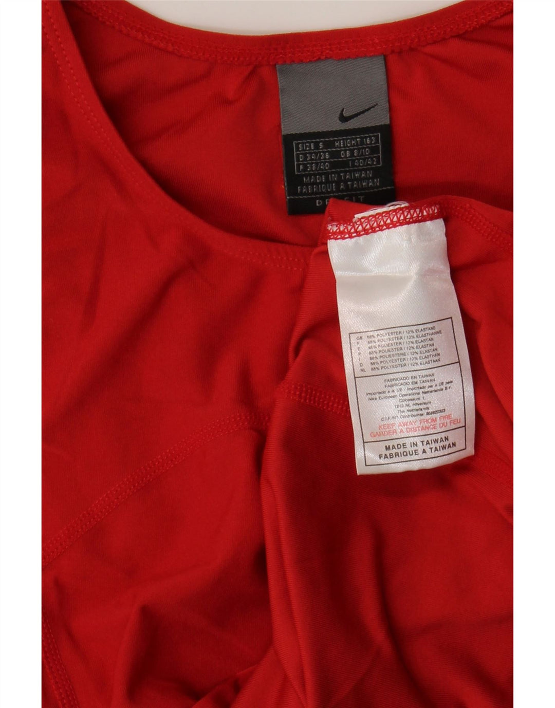 Nike ženski kratki prsluk UK 8/10 mali crveni poliester
