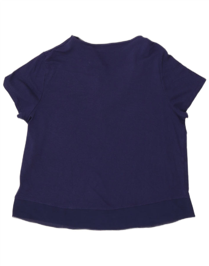 Top ženske bluze Marks & Spencer UK 16 velika tamnoplava viskoza