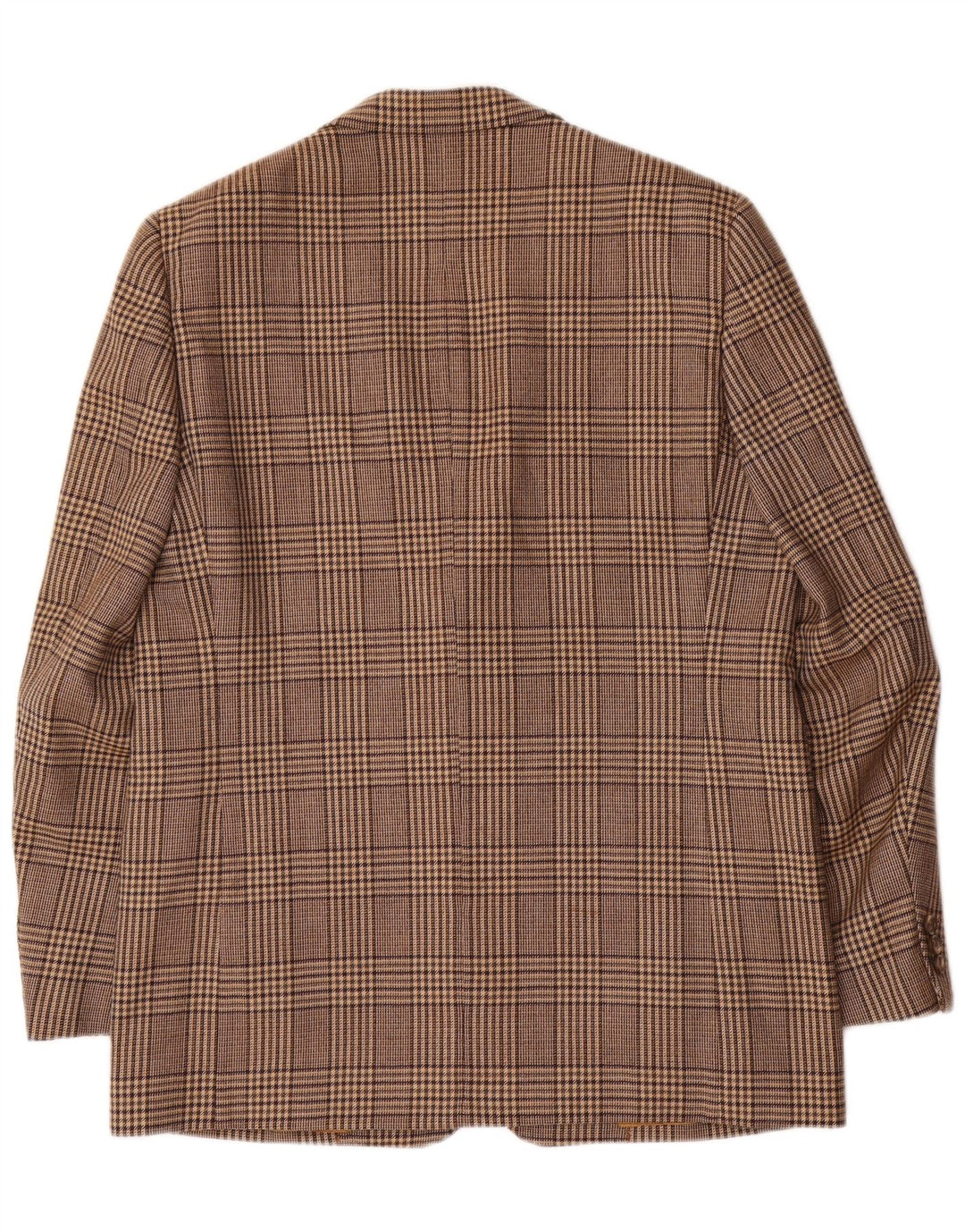 Vintage muška jakna sa 2 gumba UK 42 XL smeđa karirana vuna