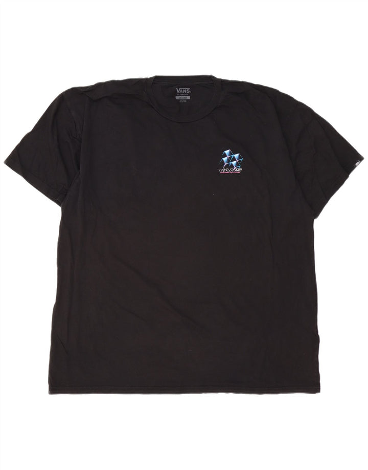 VANS muška majica kratkih rukava klasičnog kroja 2XL crni pamuk
