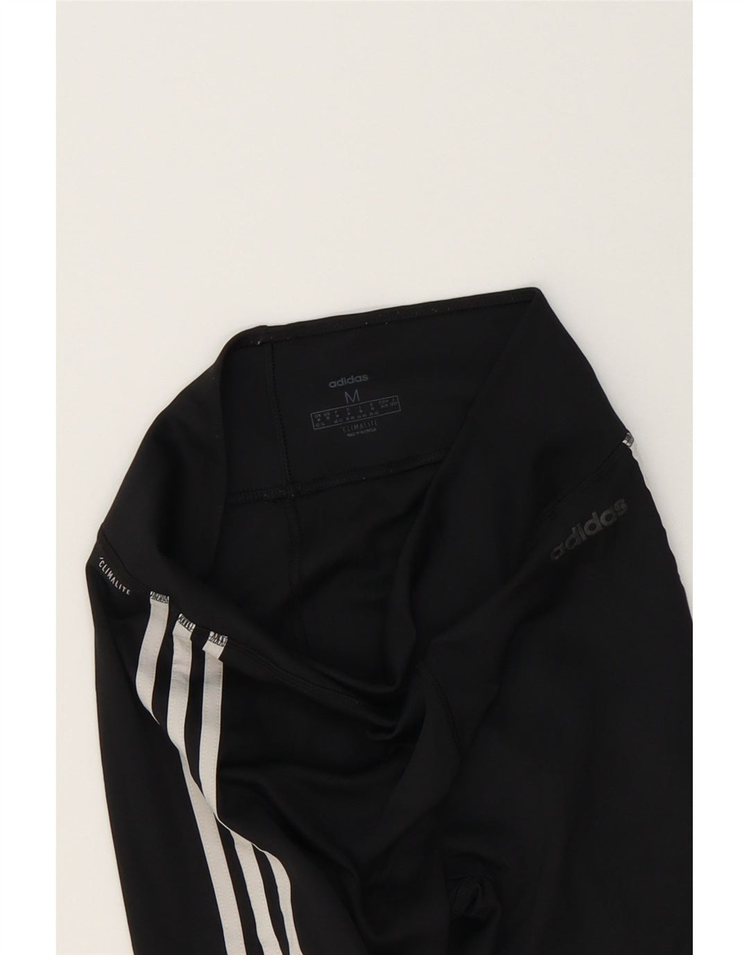 ADIDAS Womens Climalite Leggings UK 12/14 Medium  Black Polyester Vintage Adidas and Second-Hand Adidas from Messina Hembry 