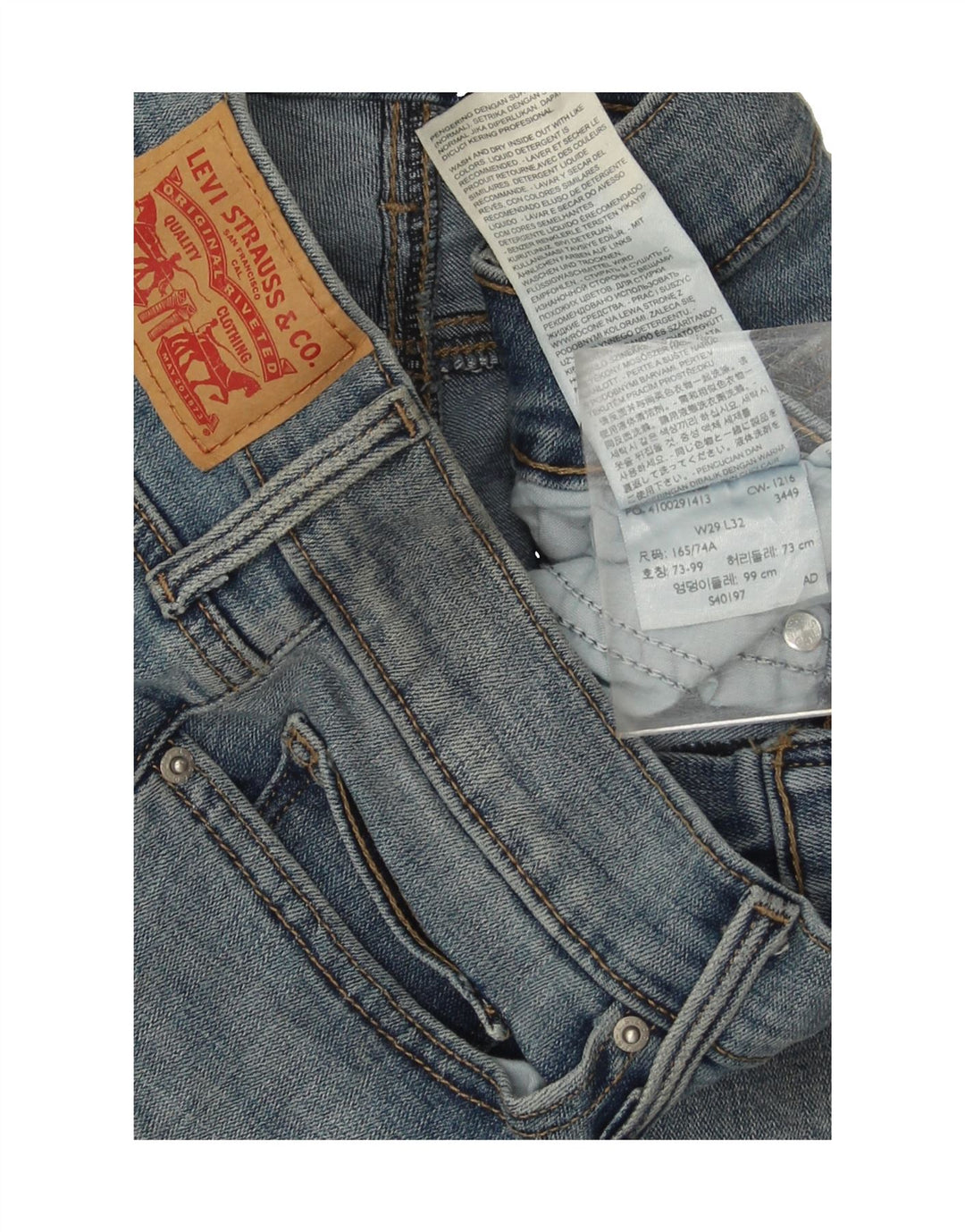 LEVI'S Womens Slimming Bootcut Jeans W29 L25 Blue Cotton Vintage Levi's and Second-Hand Levi's from Messina Hembry 