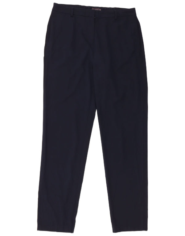 Marks & Spencer ženske chino hlače visokog struka UK 14 Large W34 L32 Mornarsko plava B