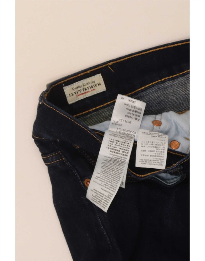Levi's muške 551 ravne traperice W36 L32 tamnoplavi pamuk