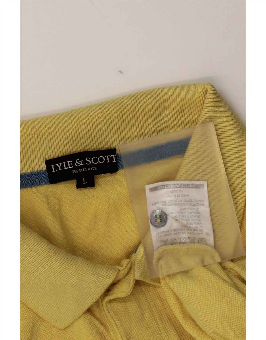 Lyle & Scott muška polo majica velika žuta pamučna