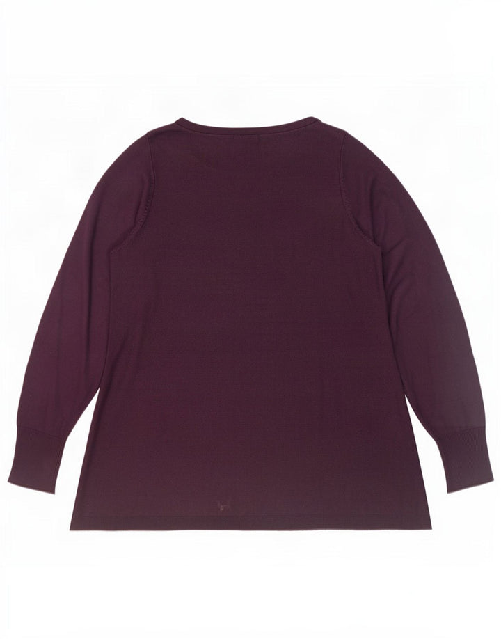 Marks & Spencer ženska majica tunike UK 14 Large Maroon Akril