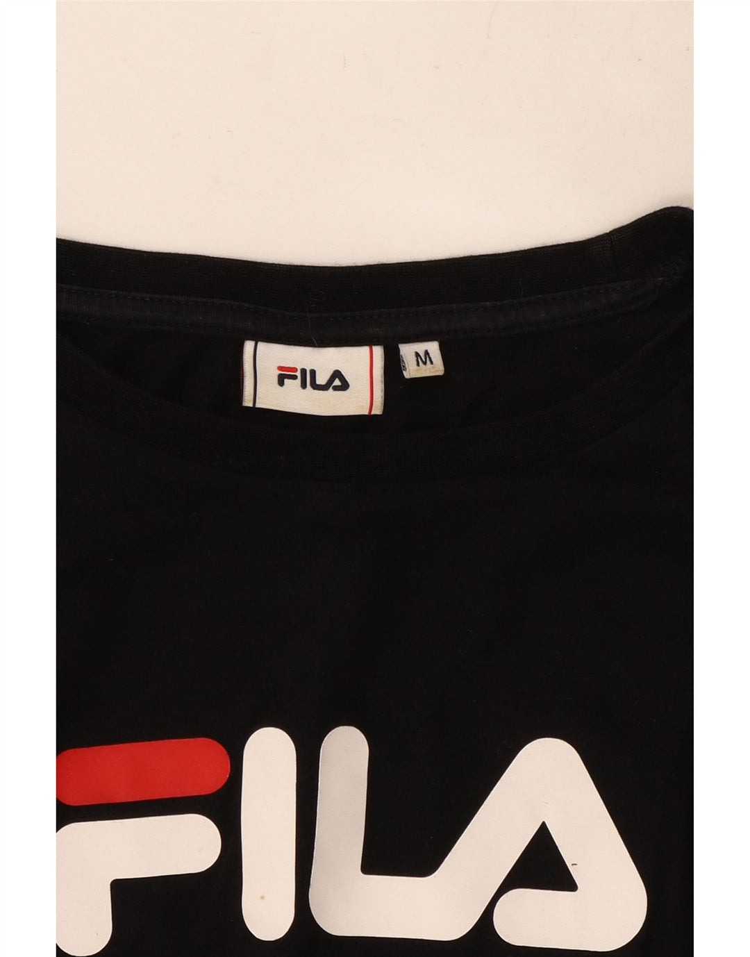 FILA ženska majica dugih rukava s kratkim rukavima UK 14 srednje crna
