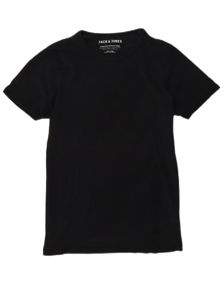 Jack & Jones muška majica kratkih rukava srednje tamnoplavi pamuk