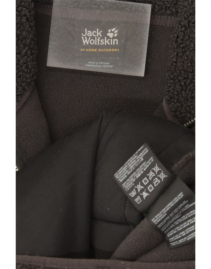Jack Wolfskin ženski preveliki kaput od flisa UK 6 XS sivi poliester