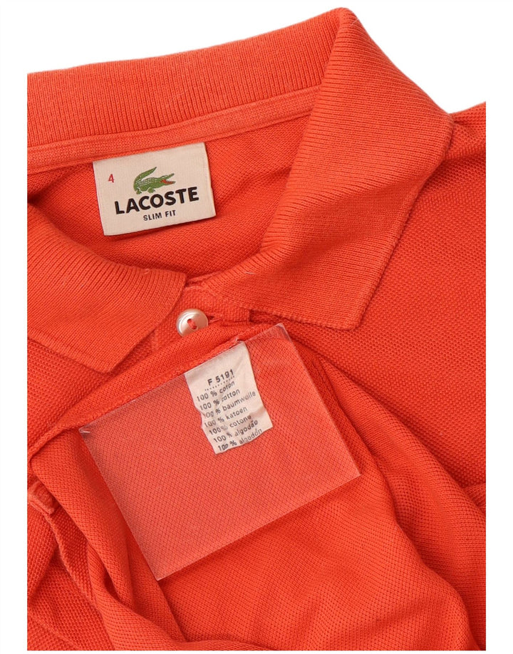 LACOSTE muška uska polo majica veličine 4 srednje narančasta pamuk