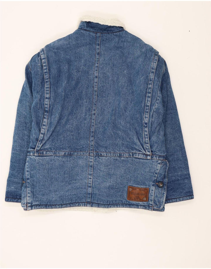 Stratos muška Sherpa traper jakna UK 38 srednje plava pamučna retro boja