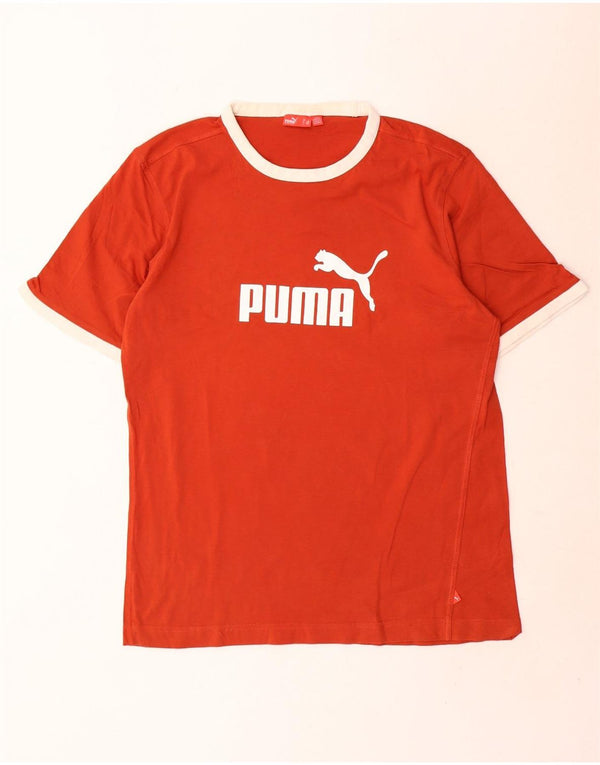 Puma muška majica s grafičkim motivima, veliki narančasti pamuk