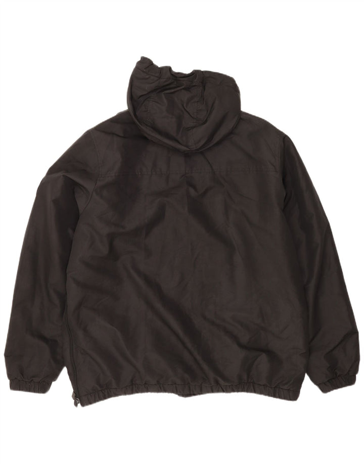 Muška anorak jakna s kapuljačom Ellesse UK 44 2XL crni poliester