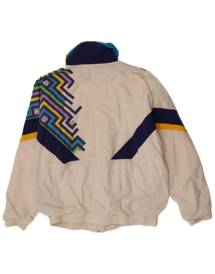 Lotto muška grafička gornja jakna trenirke Large Off White Geometric Retro