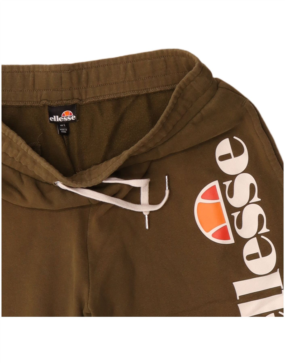 Ellesse muške kratke sportske hlače s grafičkim motivima, veliki kaki pamuk
