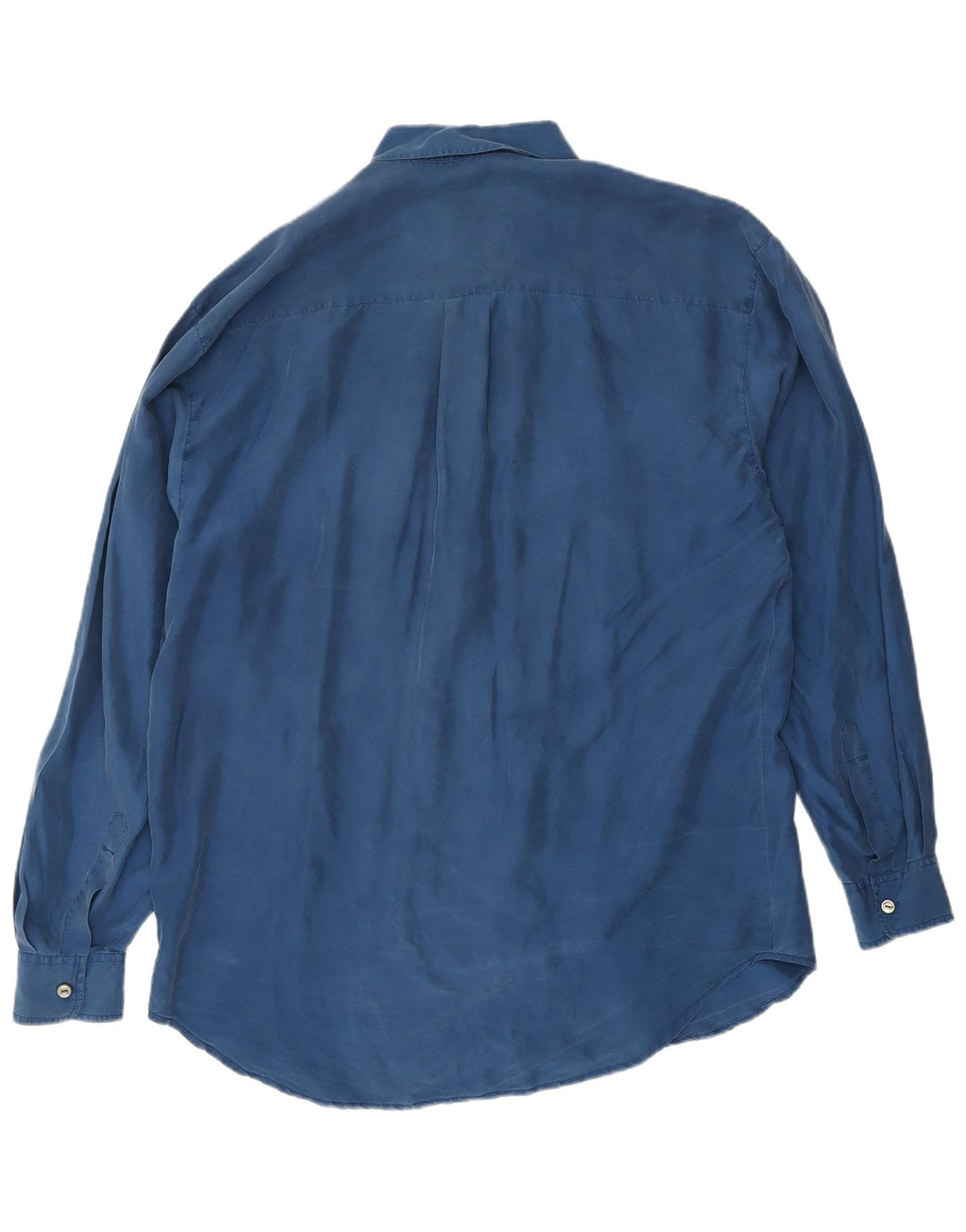 VINTAGE muška košulja srednje plave svile