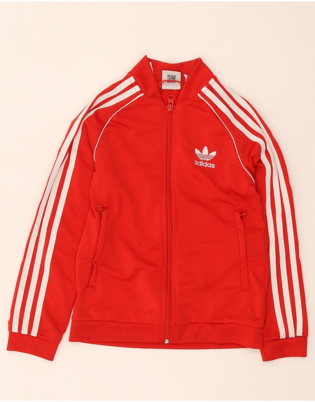 Adidas trenirka za djevojčice, 7-8 godina, crvena poliesterska jakna