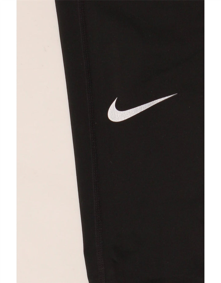 Nike ženske grafičke tajice UK 10 male crne poliesterske