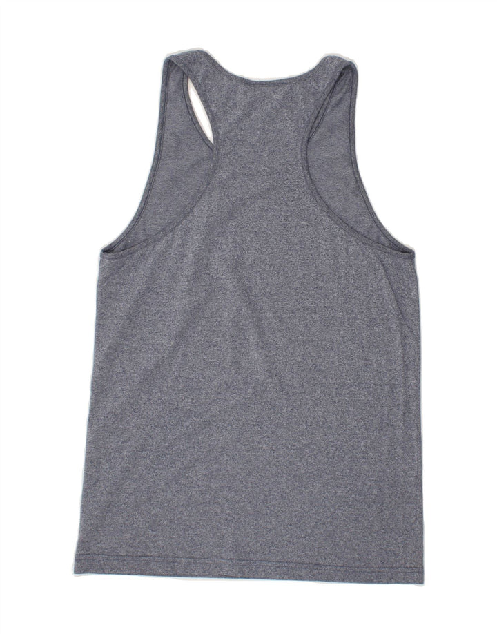 ASICS Mens Graphic Vest Top XS Blue Vintage Asics and Second-Hand Asics from Messina Hembry 