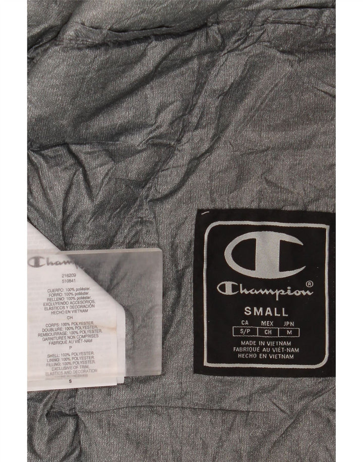 Champion Mens Hooded Padded Gilet UK 36 Small Black Polyester