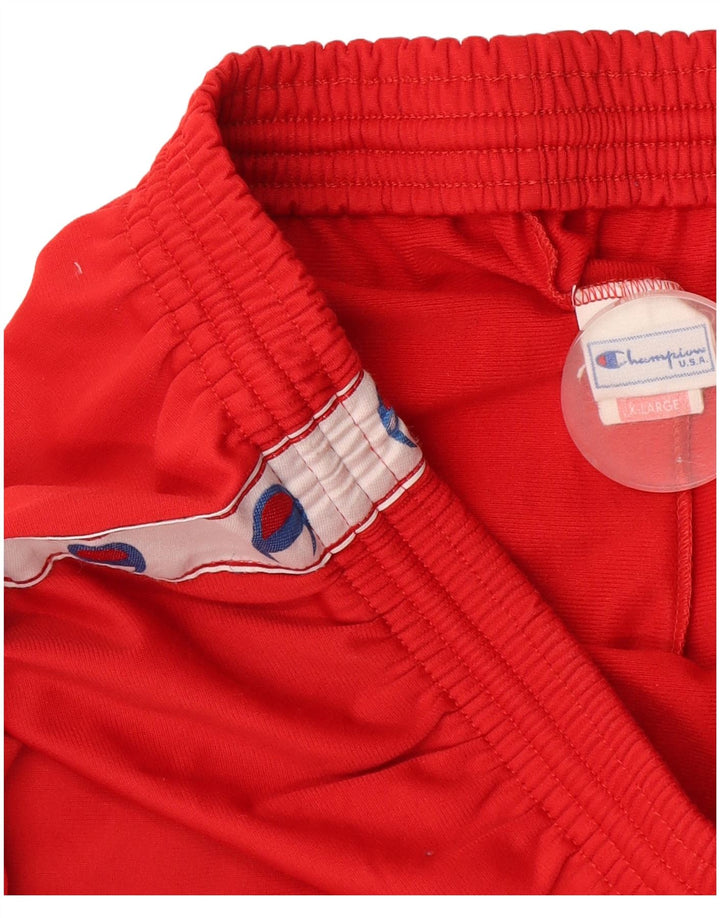 Champion muške grafičke hlače za trenirku XL od poliestera crvene boje