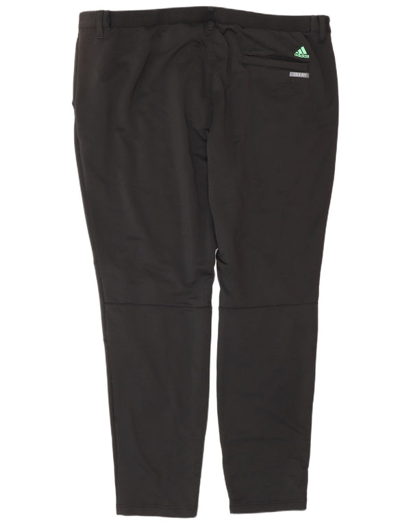 ADIDAS muške uske chino hlače XL W40 L30 crni poliester