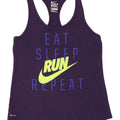 Nike Ženska Dri Fit Graphic Vest Top UK 12 srednje ljubičasta