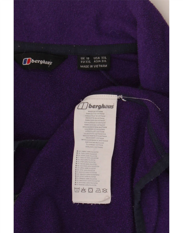Berghaus ženska jakna od flisa UK 18 XL ljubičasti poliester